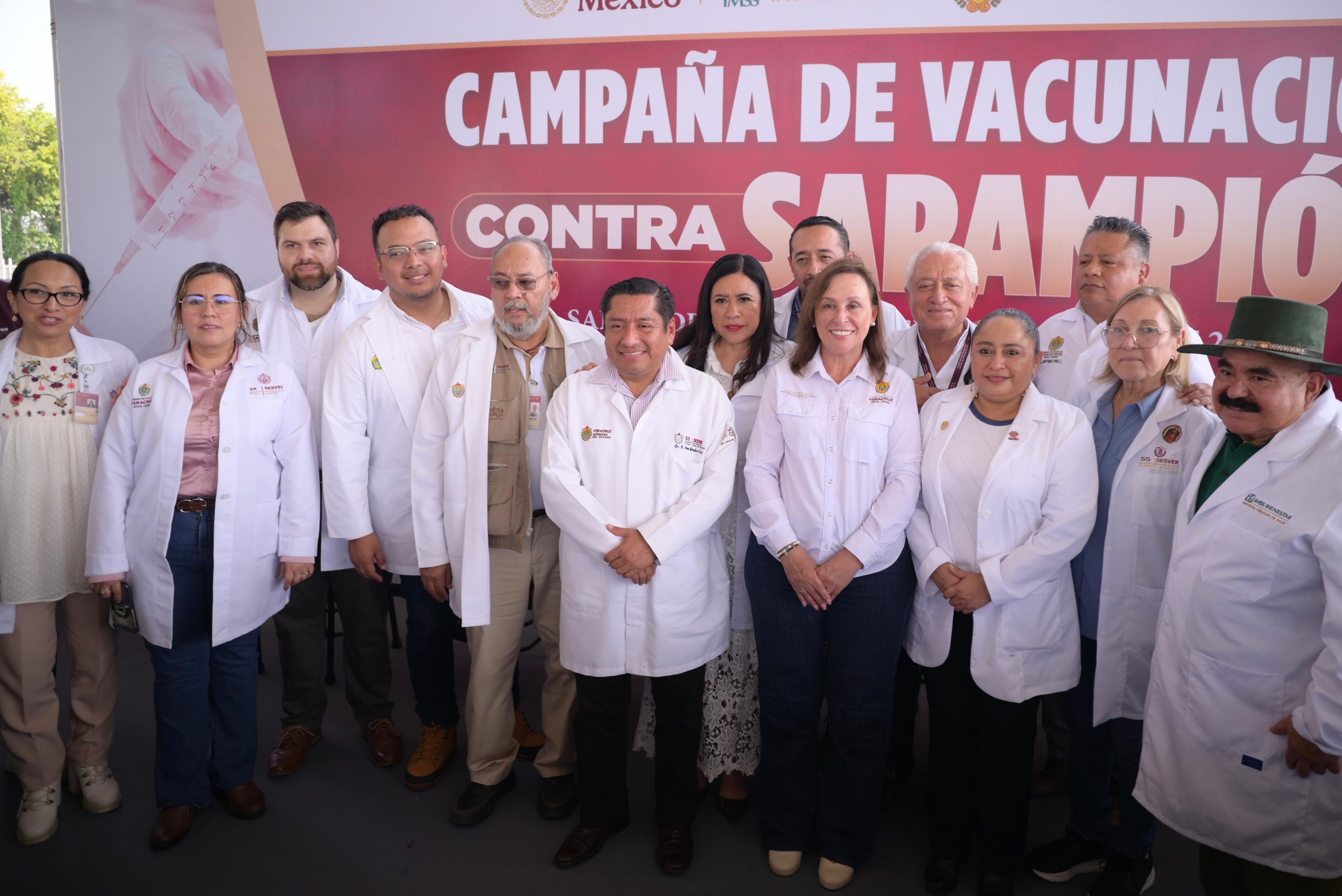 Veracruz se anticipa a riesgos sanitarios con la Campaña contra el sarampión: Rocío Nahle