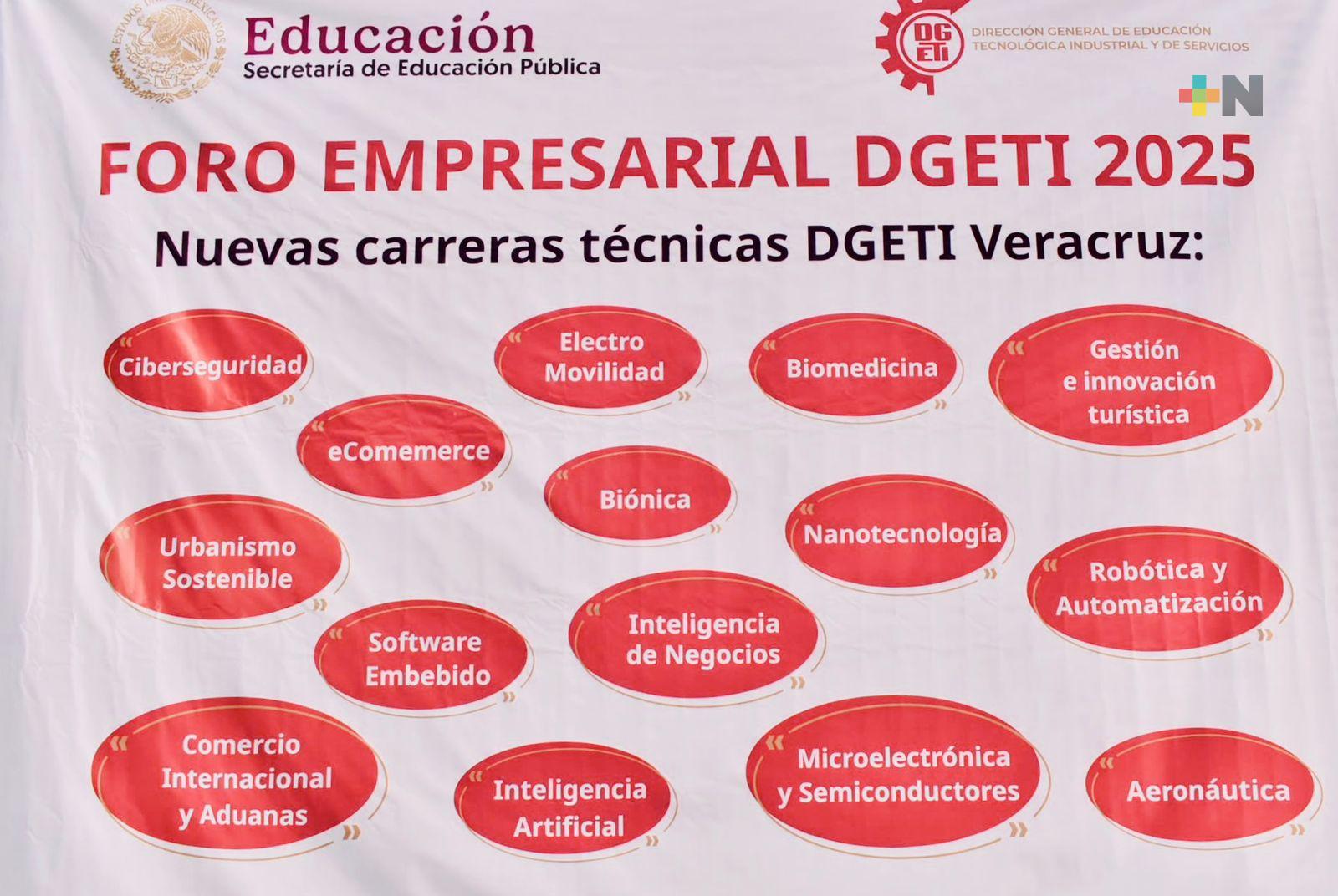 DGETI anuncia 15 nuevas carreras técnicas en Veracruz