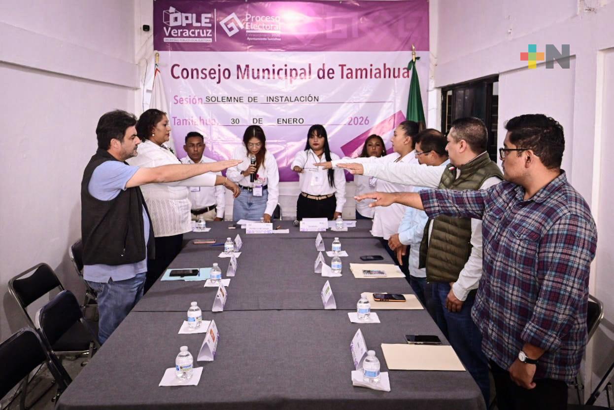 Tamiahua inicia proceso electoral extraordinario 2026 con nuevo consejo municipal