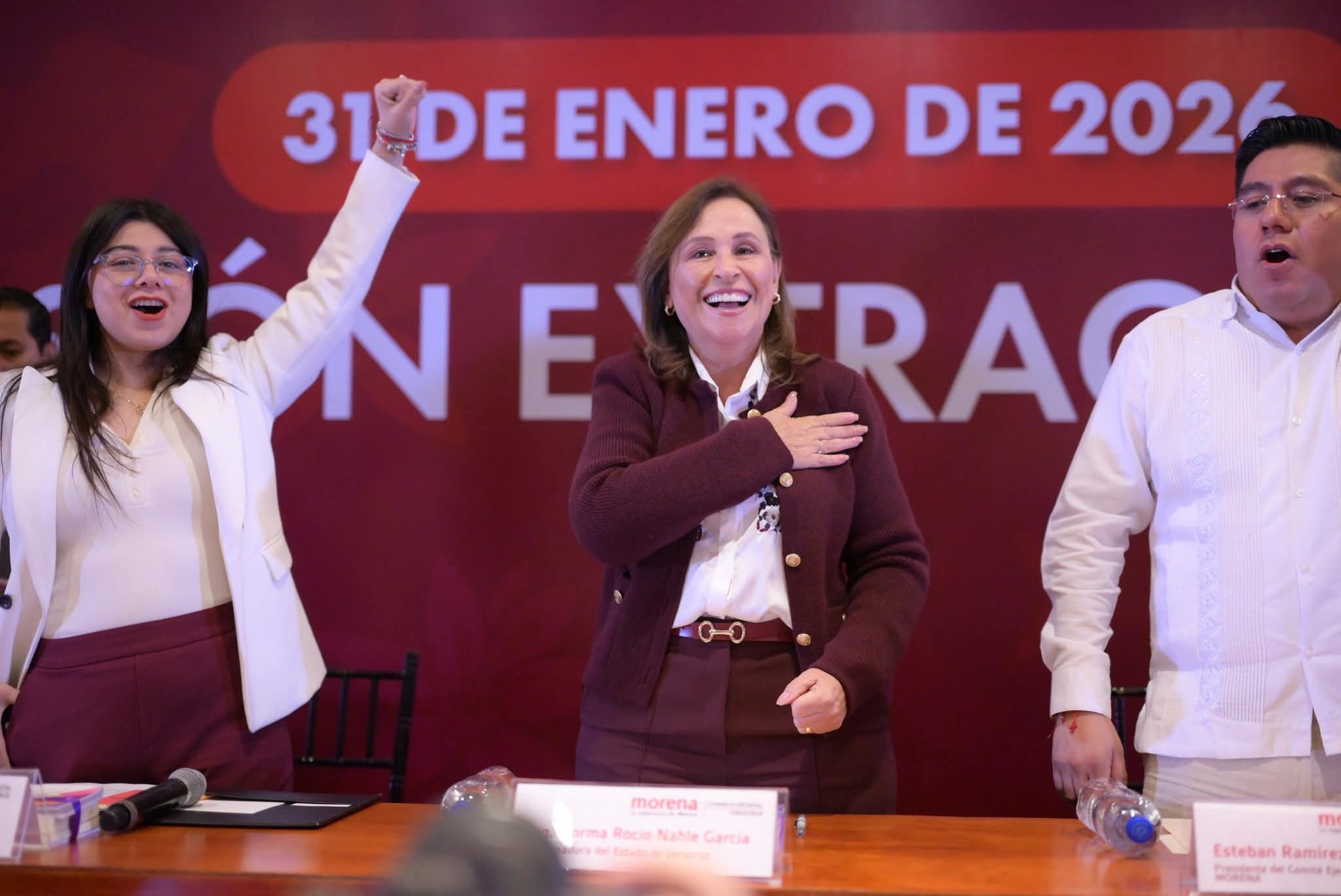 Veracruz, ejemplo de organización y rumbo político: Rocío Nahle