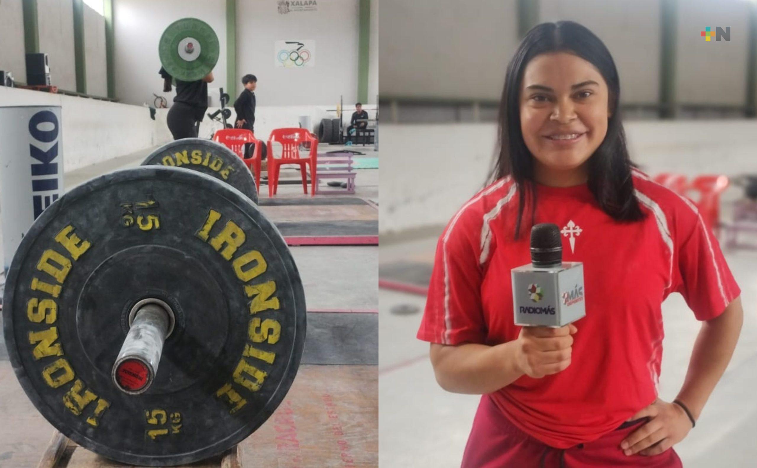 Halterista xalapeña busca refrendar  medalla de oro a nivel nacional