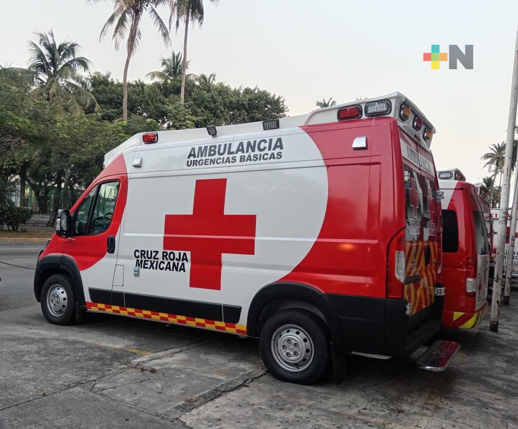 Cruz Roja Mexicana en Coatzacoalcos recibió nueva ambulancia