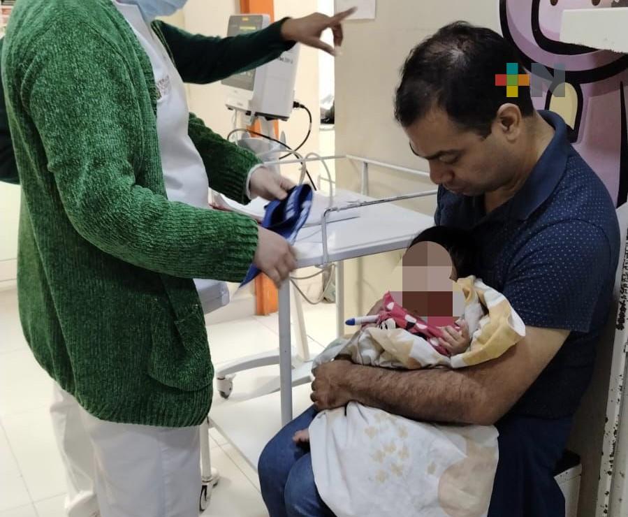 Rescatan a bebé que vivía en condiciones insalubres en Veracruz puerto