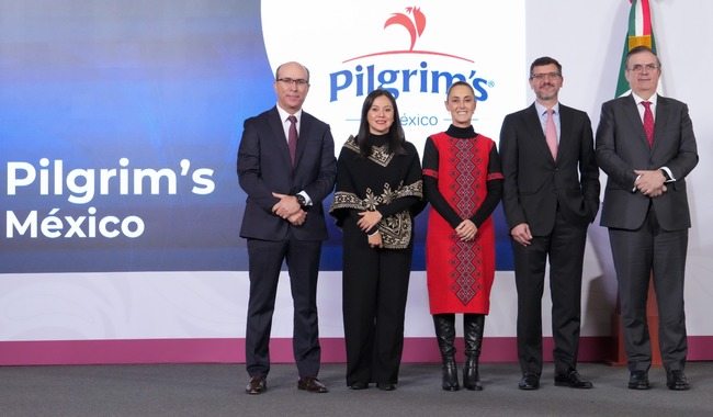 Plan México: Empresa global Pilgrim’s invertirá 950 mdd en Veracruz, Campeche y Yucatán