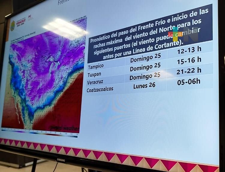 A partir del domingo llega otro frente frío al estado de Veracruz