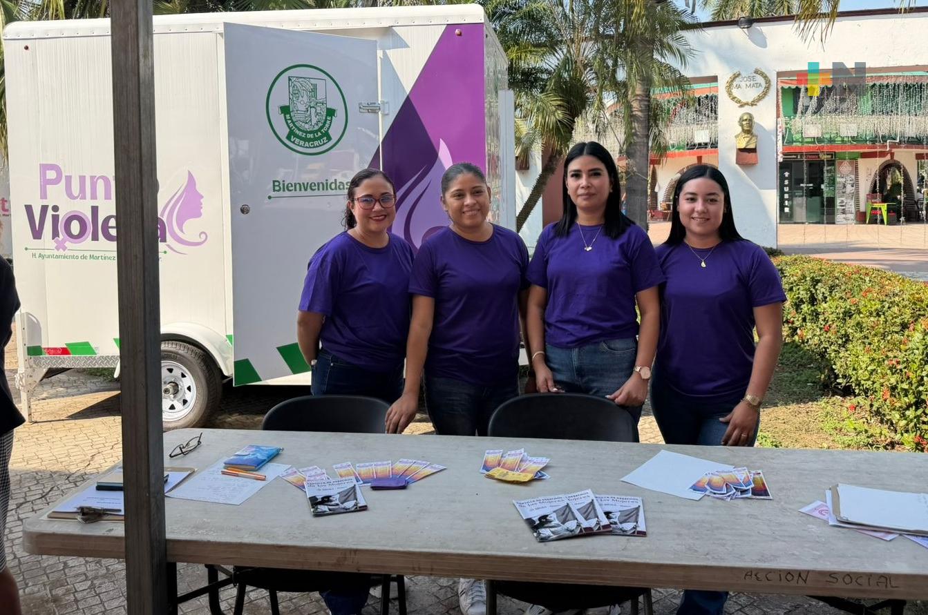 Módulo Punto Violeta atenderá a mujeres violentadas en Martínez de la Torre