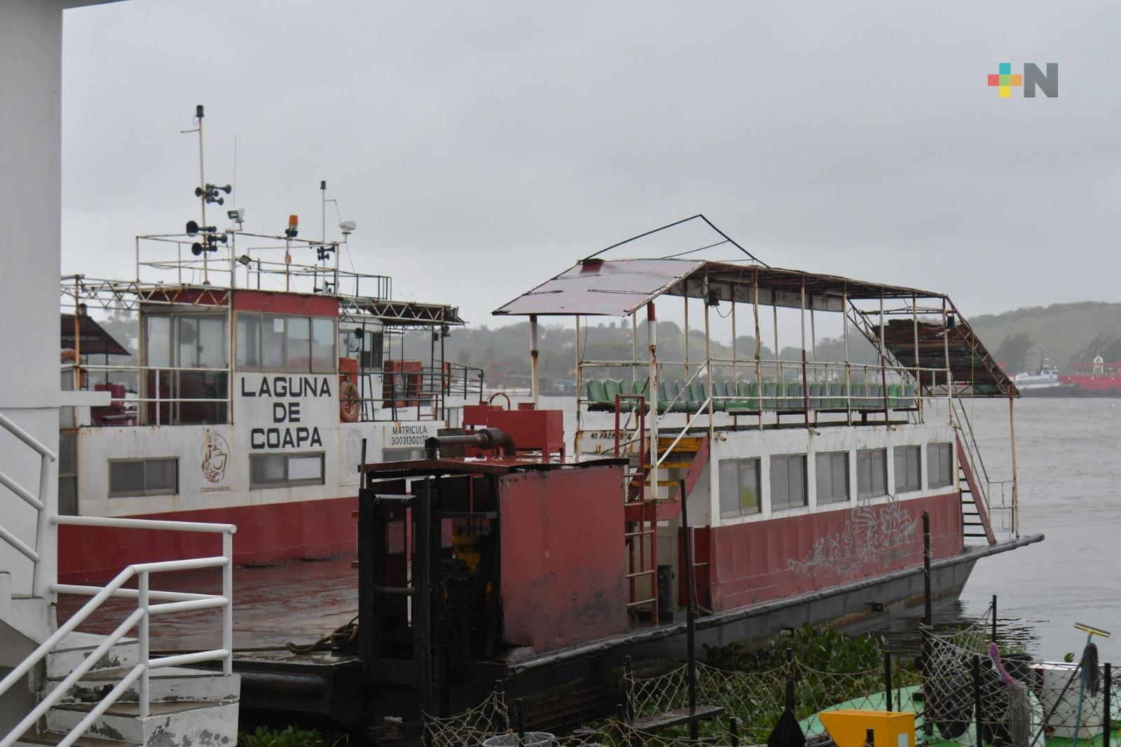 Navegación menor cerrada en Coatzacoalcos por frente frío