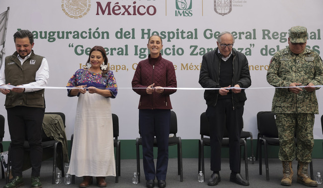 Presidenta inaugura Hospital General Regional del IMSS en CdMx