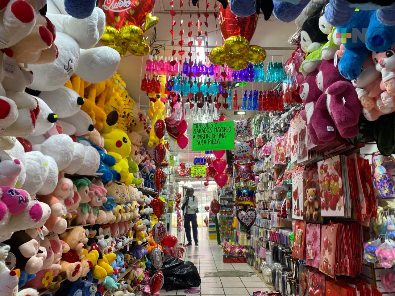 Repunta la venta de productos alusivos al Día de San Valentín en Veracruz puerto