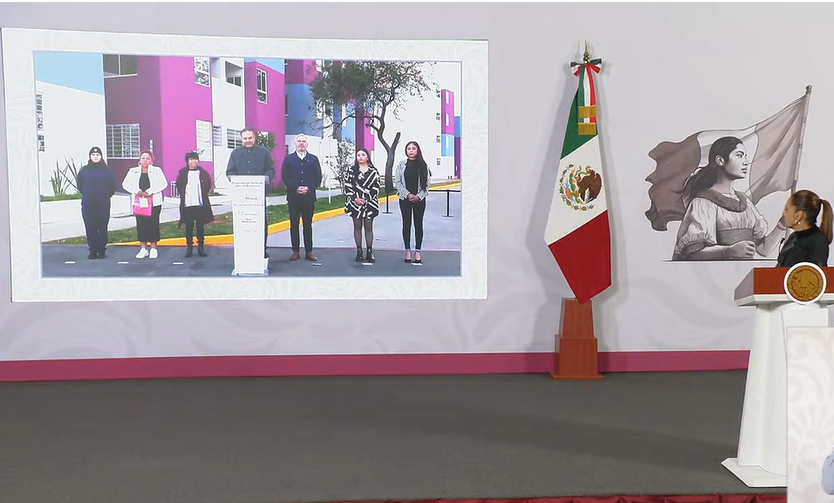 Presidenta encabeza entrega de viviendas del Infonavit en Morelia, Michoacán, desde Palacio Nacional