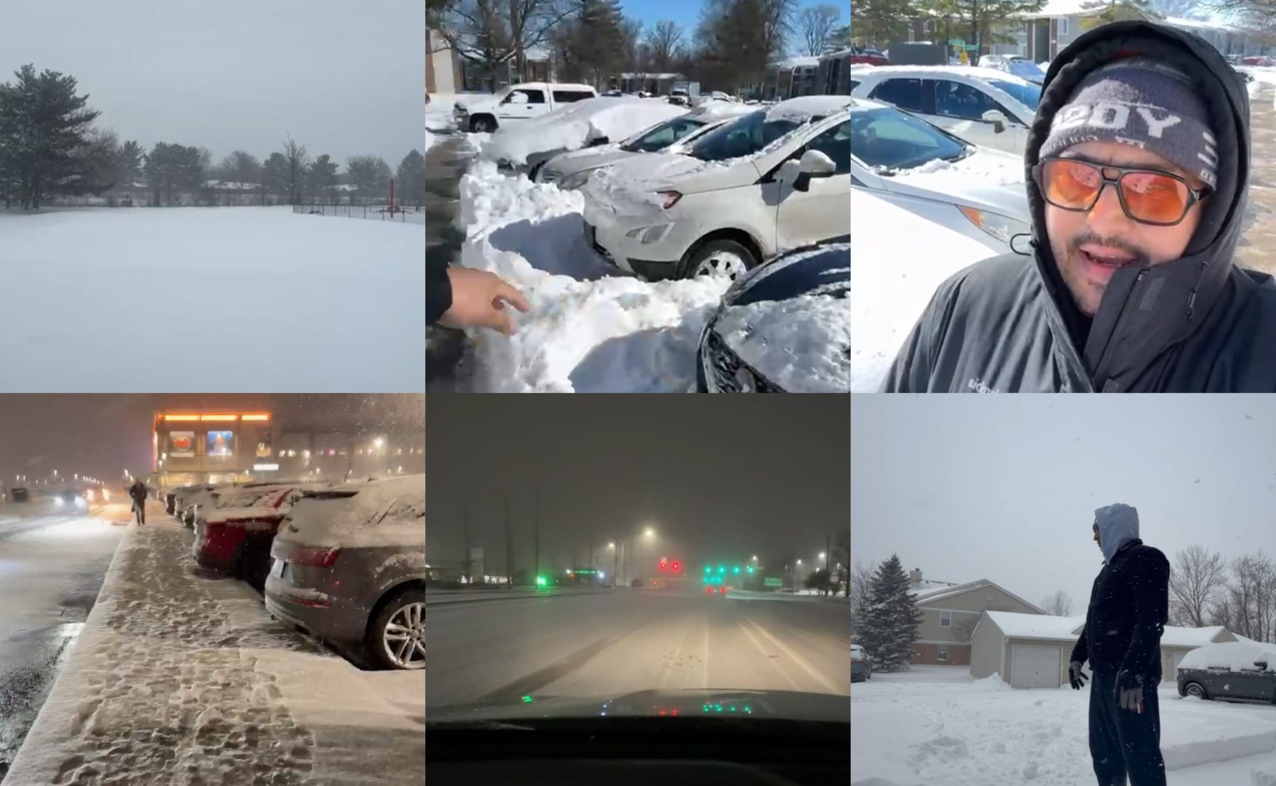 Veracruzano documenta tormenta invernal en EUA