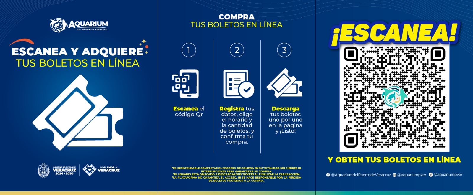 Habilita Aquarium venta de boletos en línea para agilizar acceso