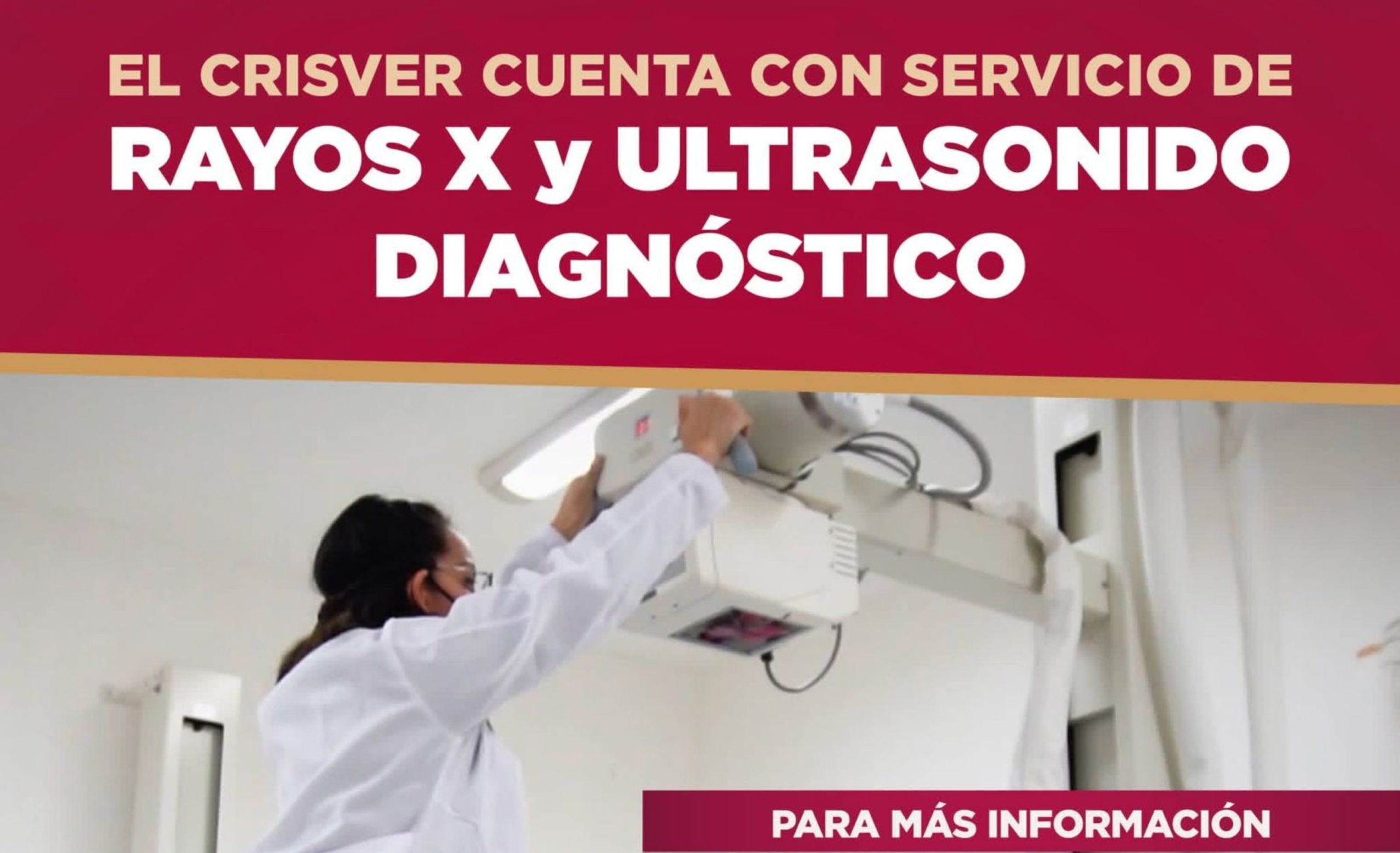 A disposición servicios de rayos X y ultrasonido diagnóstico en Crisver