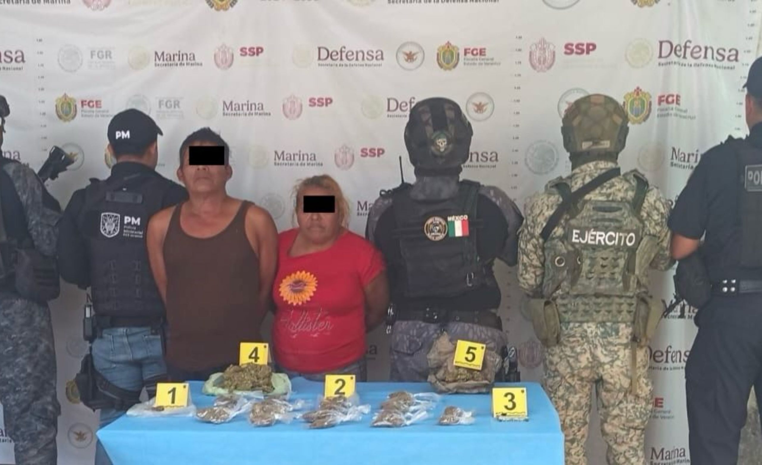 Reportan decomiso de más de 300 dosis de estupefacientes y aprehenden a 46 personas