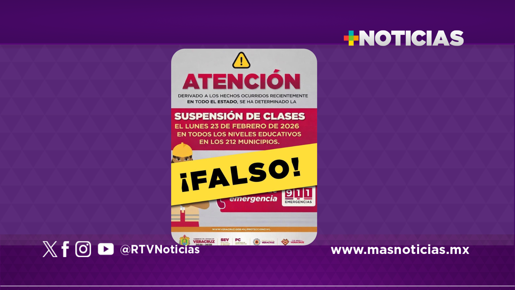 Actividades escolares se llevarán a cabo con normalidad en Veracruz