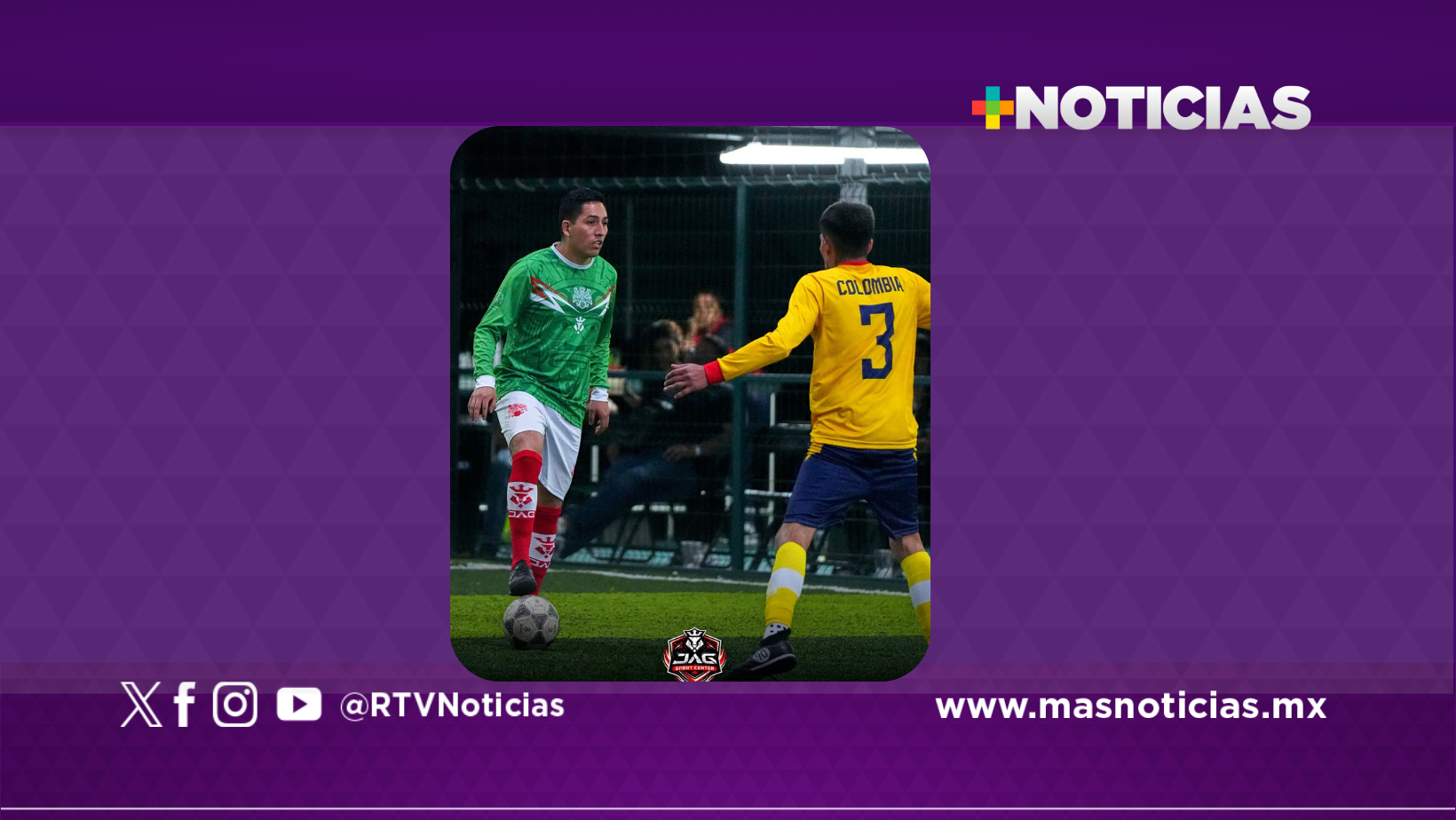 Realizan primer mundial de fútbol JAG Sport Center