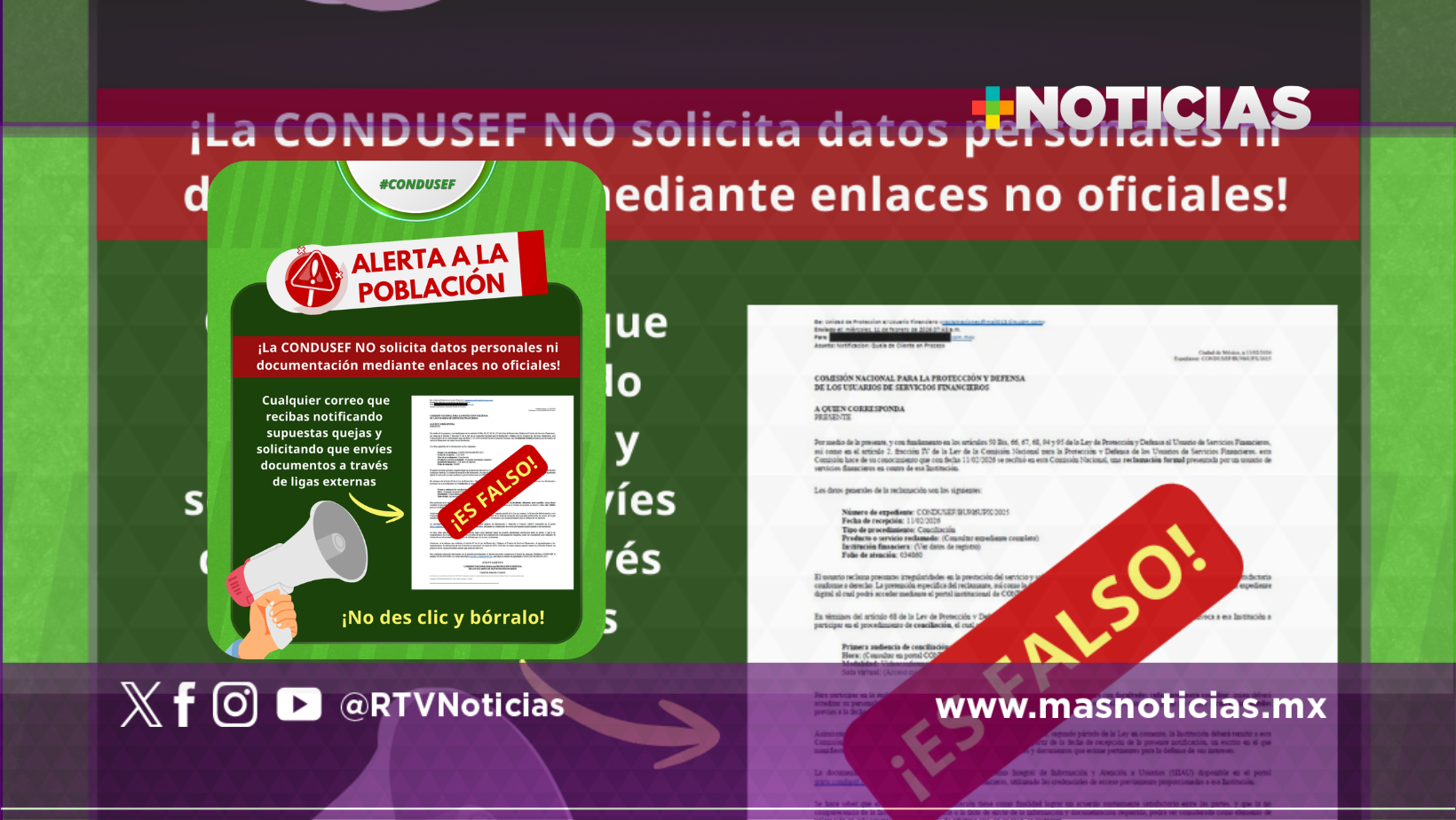 Condusef alerta a población detectar correos fraudulentos en su nombre