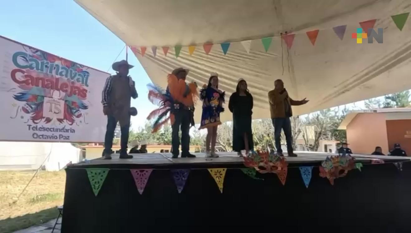 Carnaval escolar fortalece tradiciones en Zacualpan