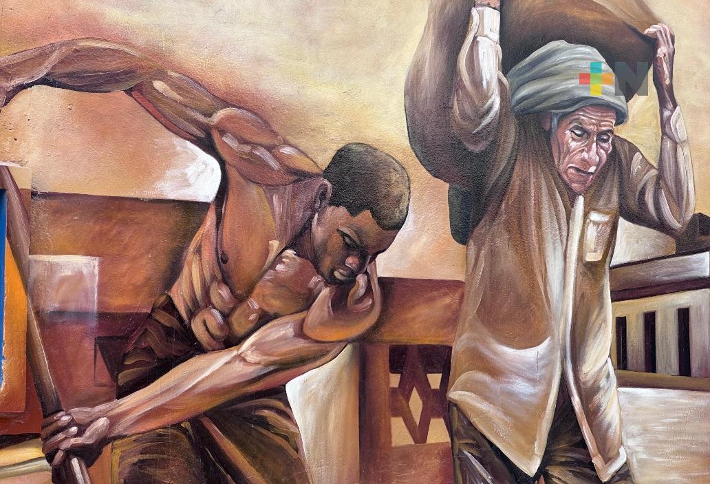 Murales retratan la historia portuaria y transformación de Coatzacoalcos