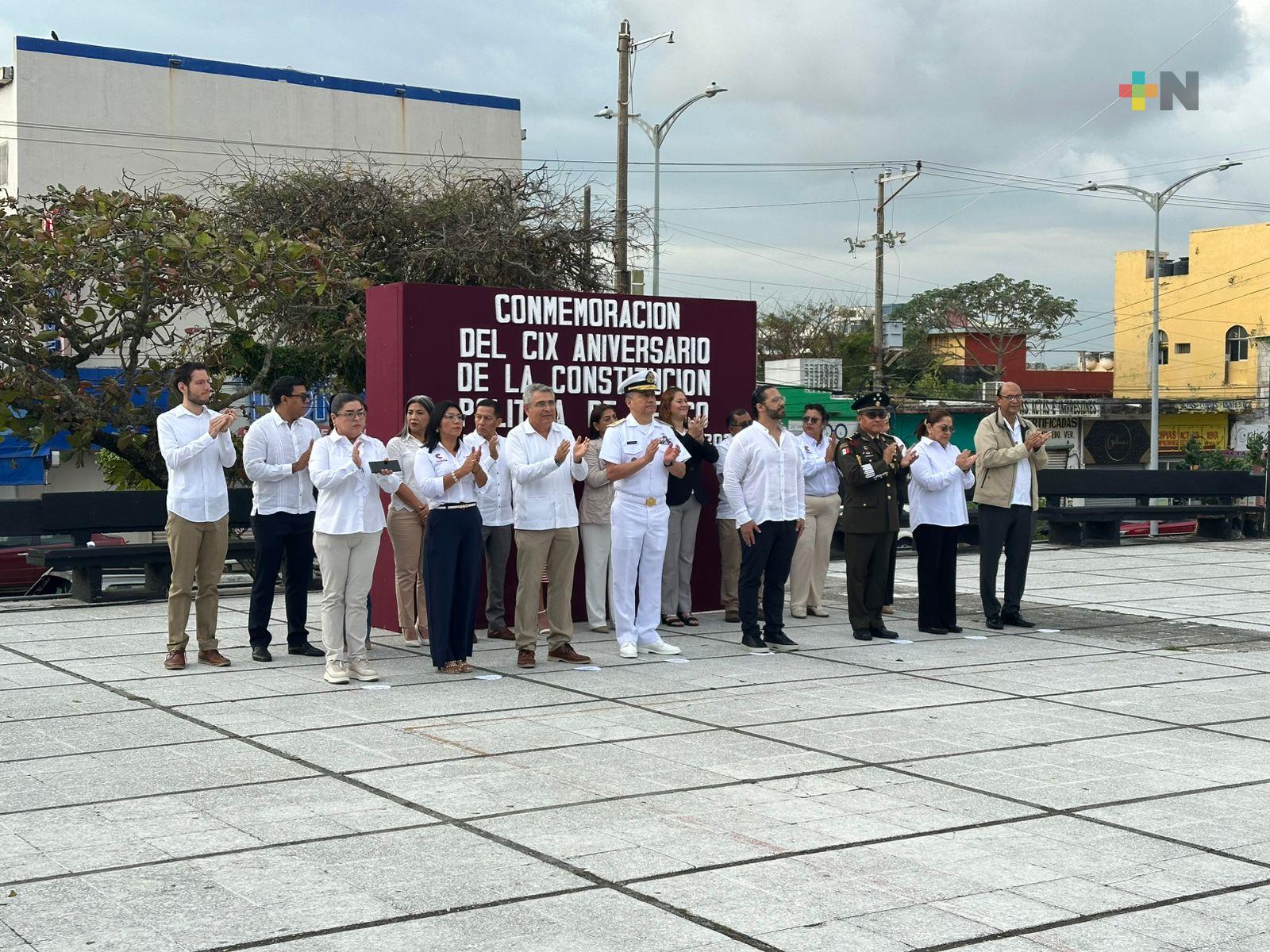 Conmemoran en Coatzacoalcos el 109 aniversaro de la Constitución de 1917