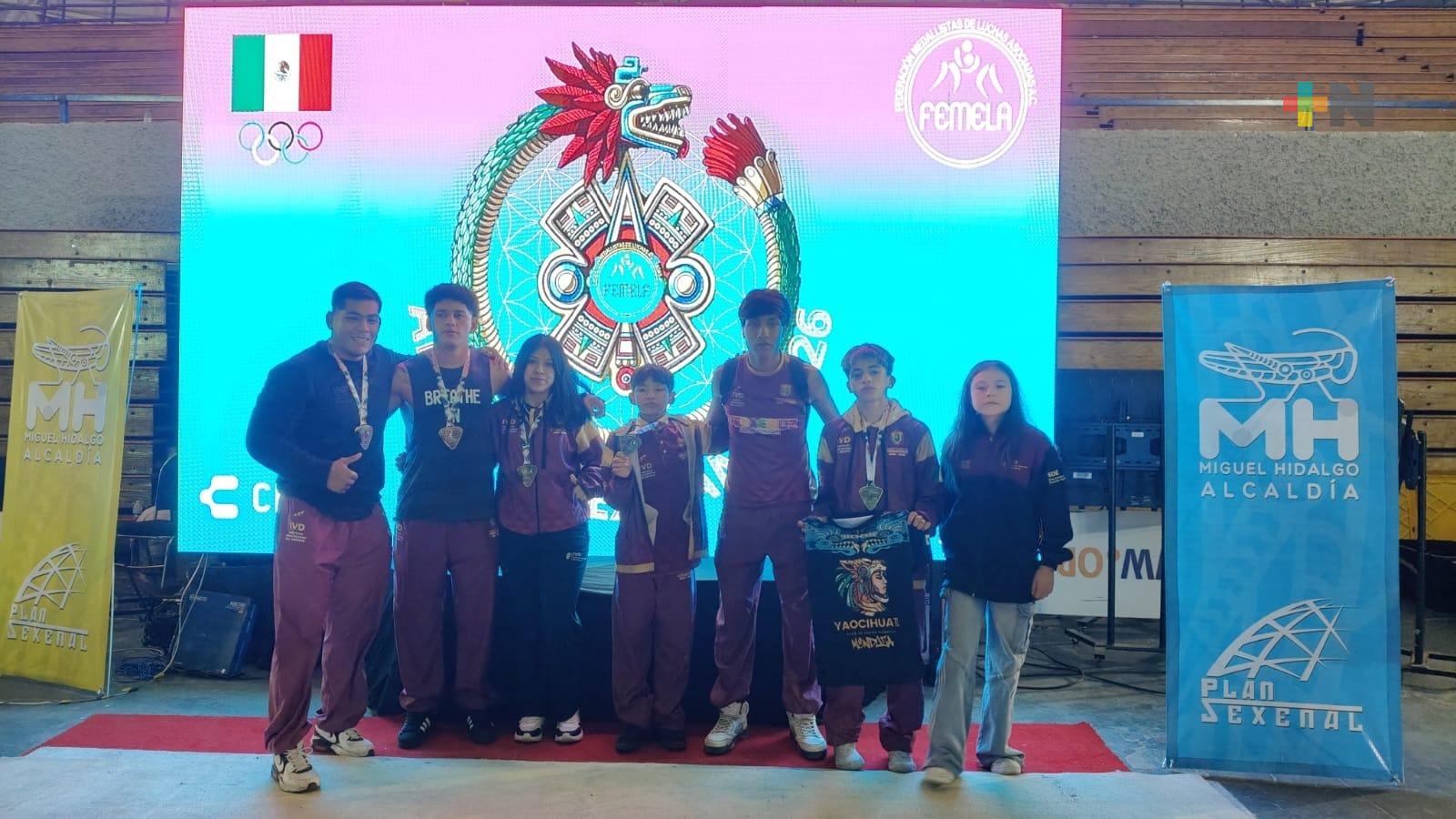 Medallas para Leones de San Bruno en el Abierto Mexicano de Luchas Asociadas