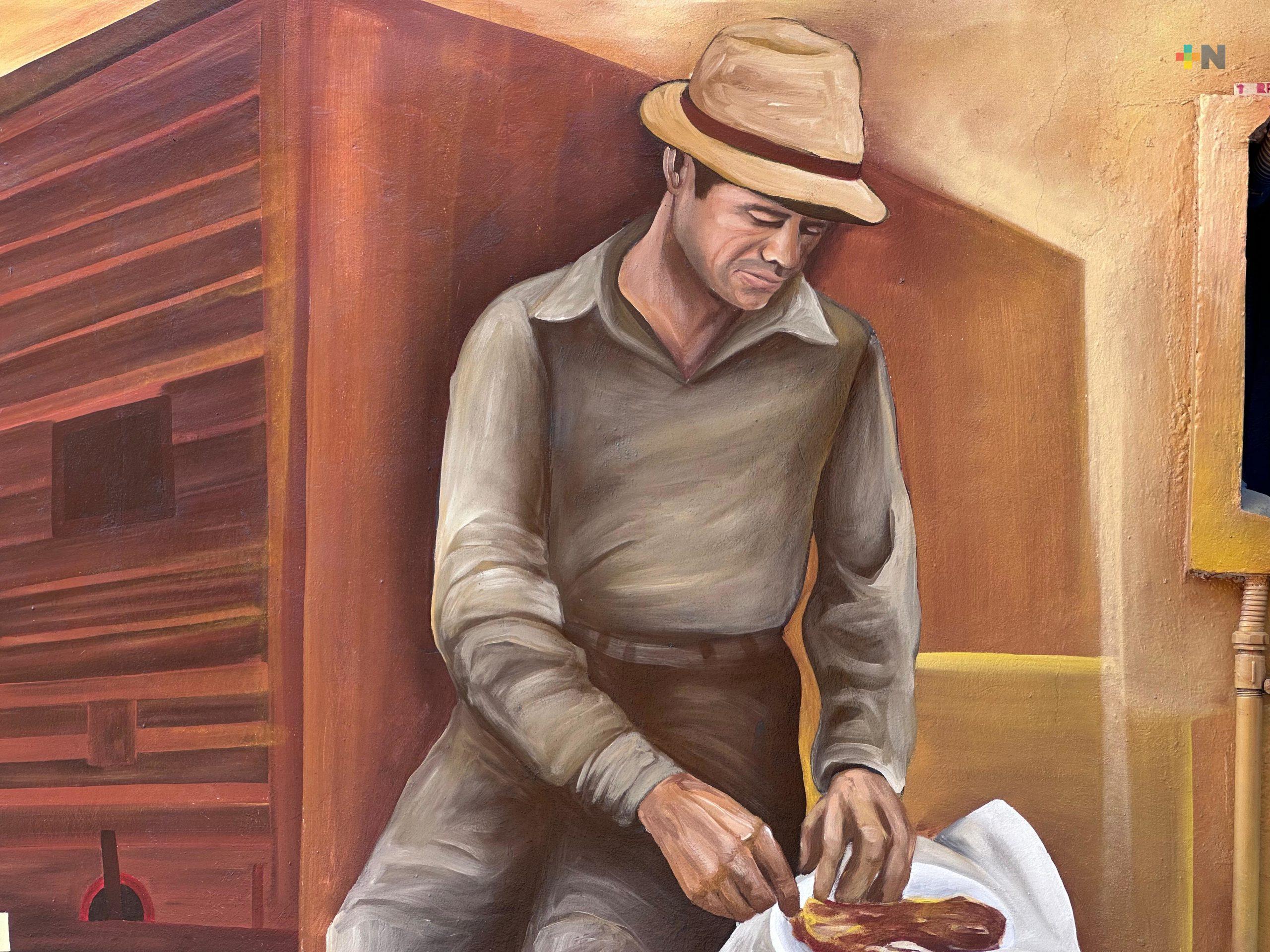 Anuncian mural en estación del Tren Interoceánico de Coatzacoalcos