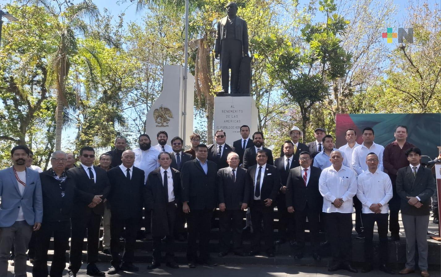 Gran Logia Unida Mexicana destaca vigencia del pensamiento juarista