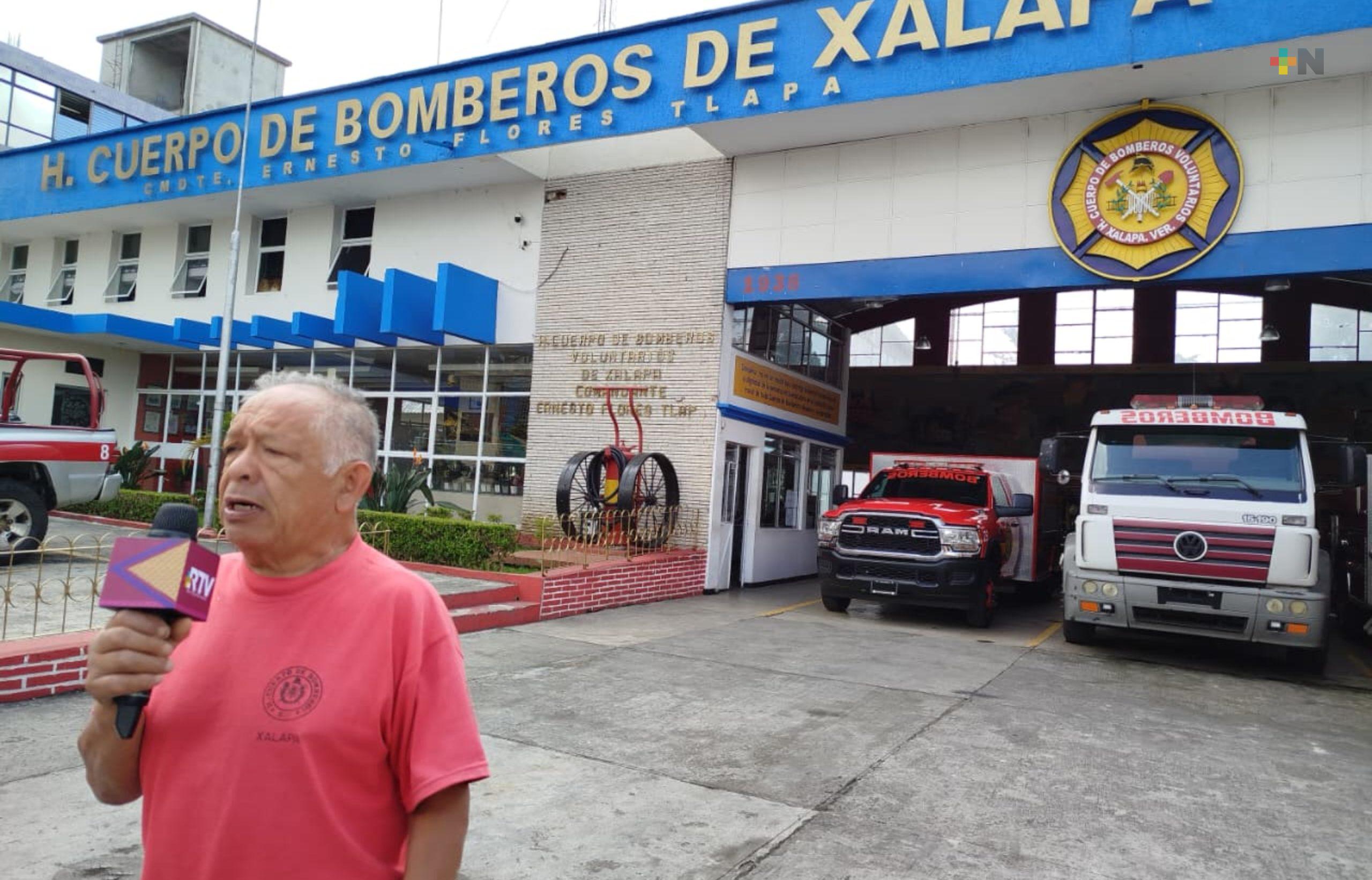 Bomberos de Xalapa recibirá equipo para dar atención en Semana Santa