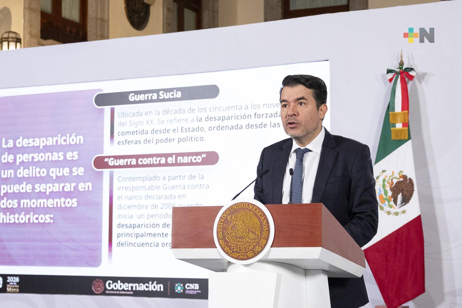 Guerras sucia y vs. narco incrementaron desaparición de personas: Segob