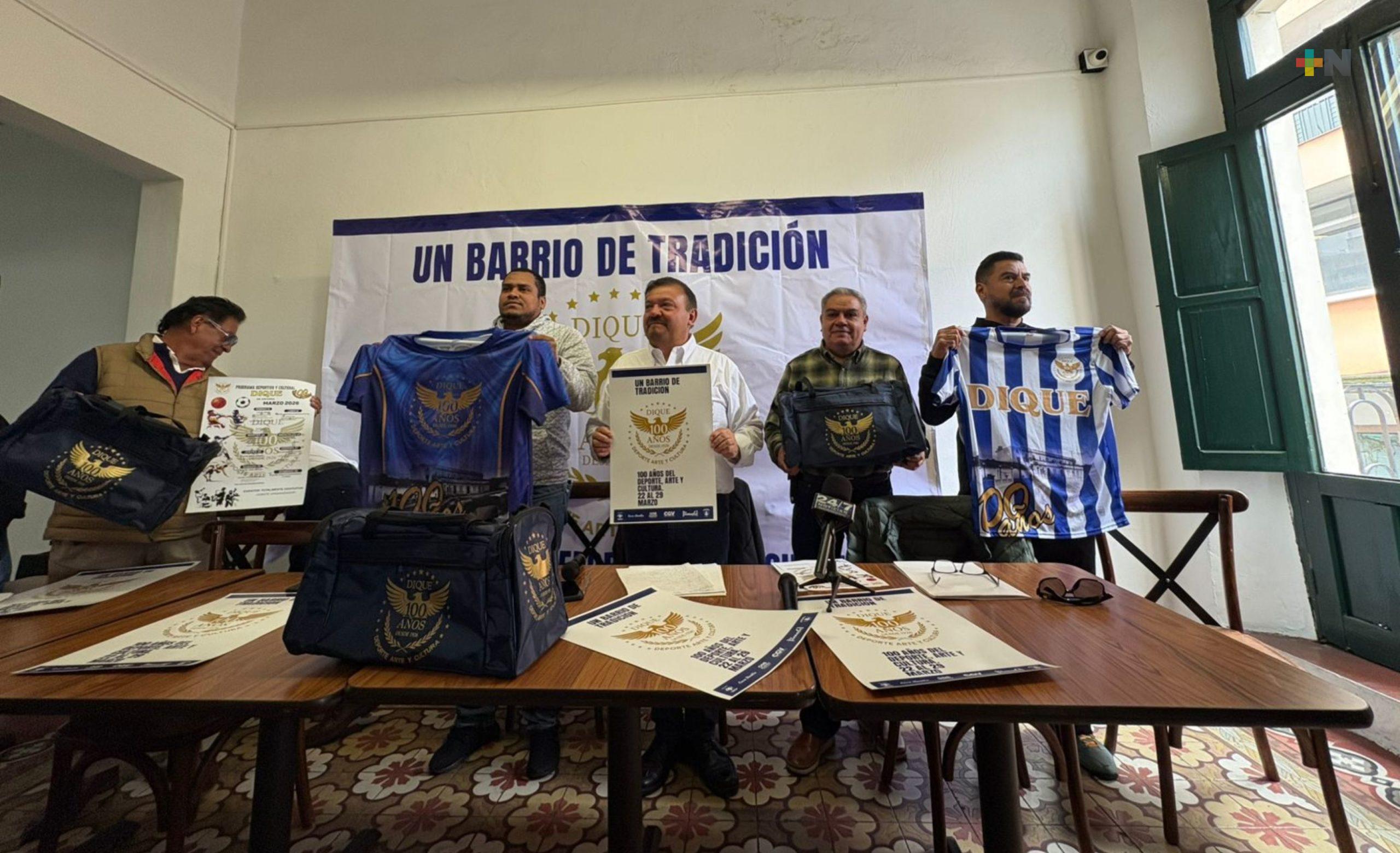 Con actividades deportivas y culturales celebrarán centenario de El Dique