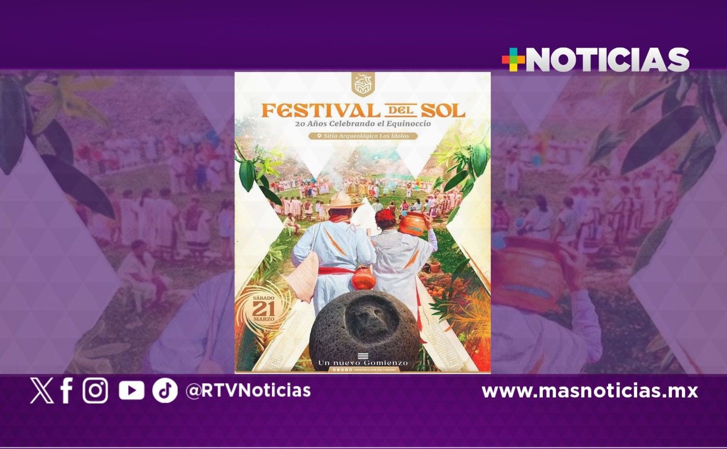 Invita Sectur al Festival del Sol en el sitio arqueológico Los Ídolos