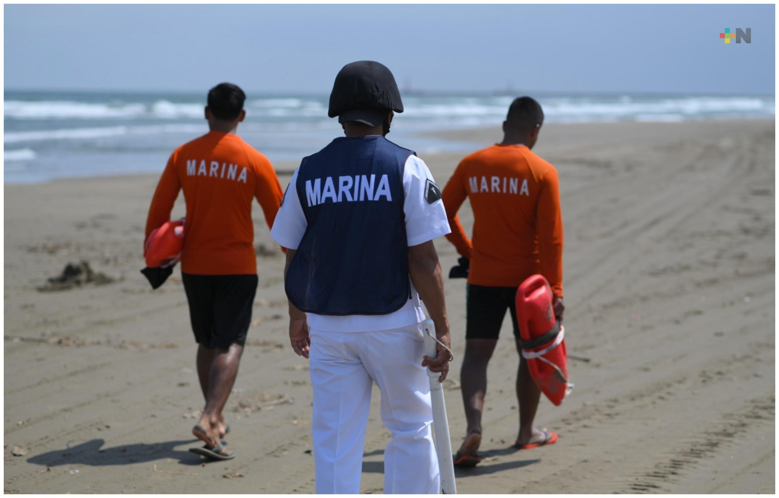 Marina emite recomendaciones para proteger a bañistas durante Semana Santa en Coatzacoalcos