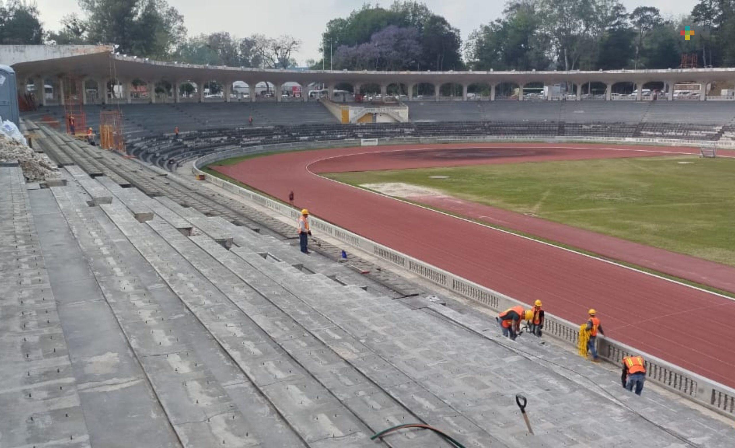 Avanza remodelación integral del Estadio Xalapeño