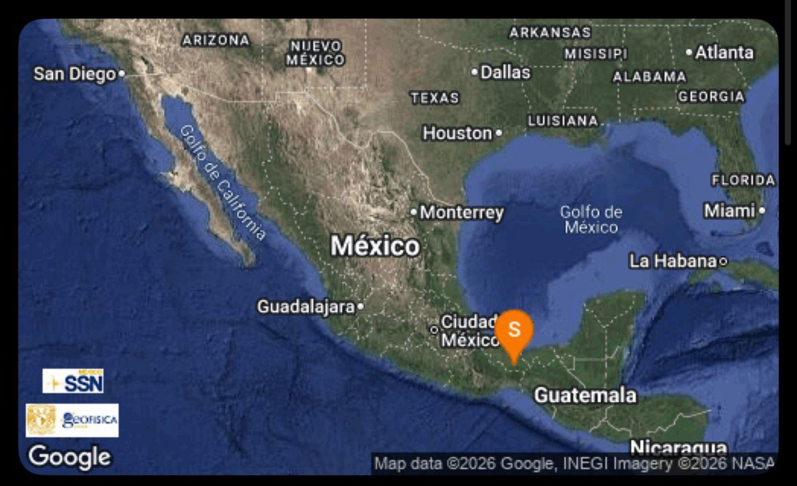 Se registró sismo de 4.1 grados en Minatitlán
