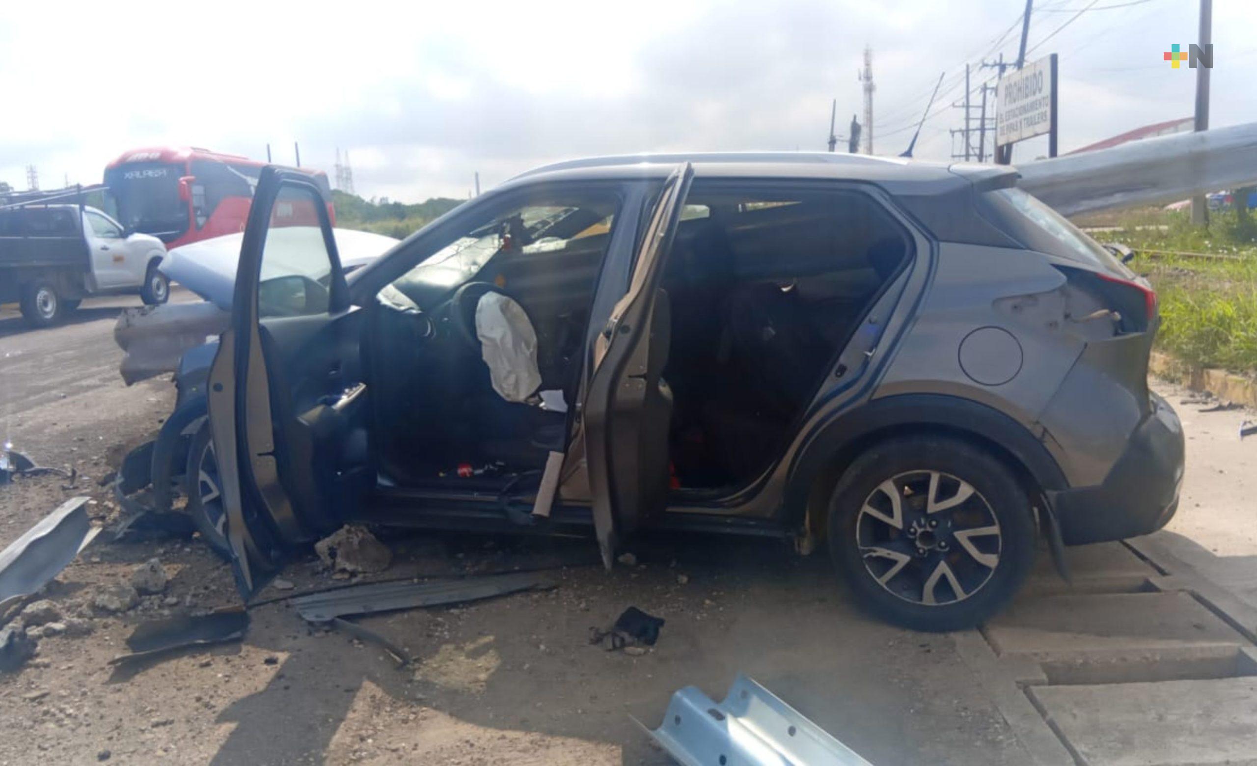 Sobrevivió tras fuerte impacto en el sur de Veracruz