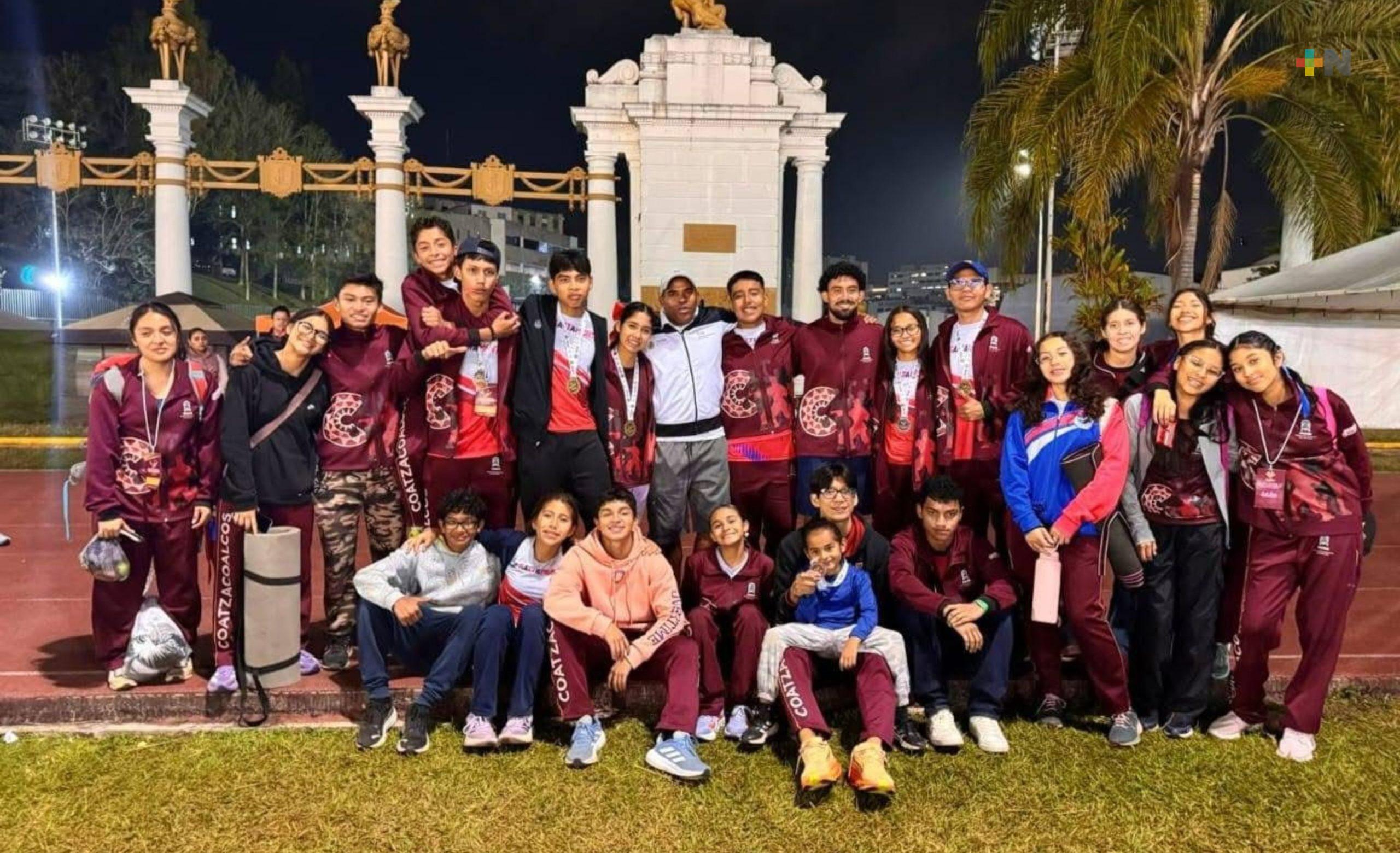 Atletas de Coatza ganaron derecho de competir en fase regional de Olimpiada