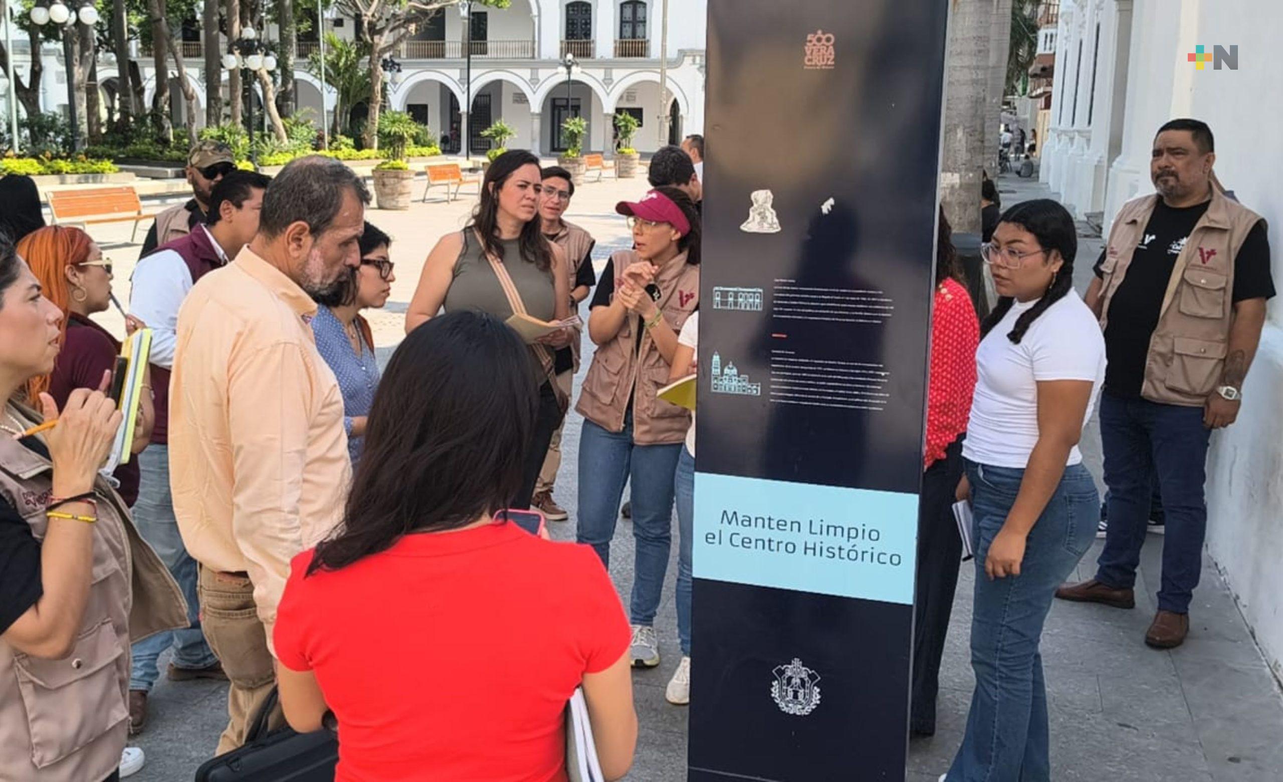 Nuevas señaléticas turísticas en calles de Veracruz