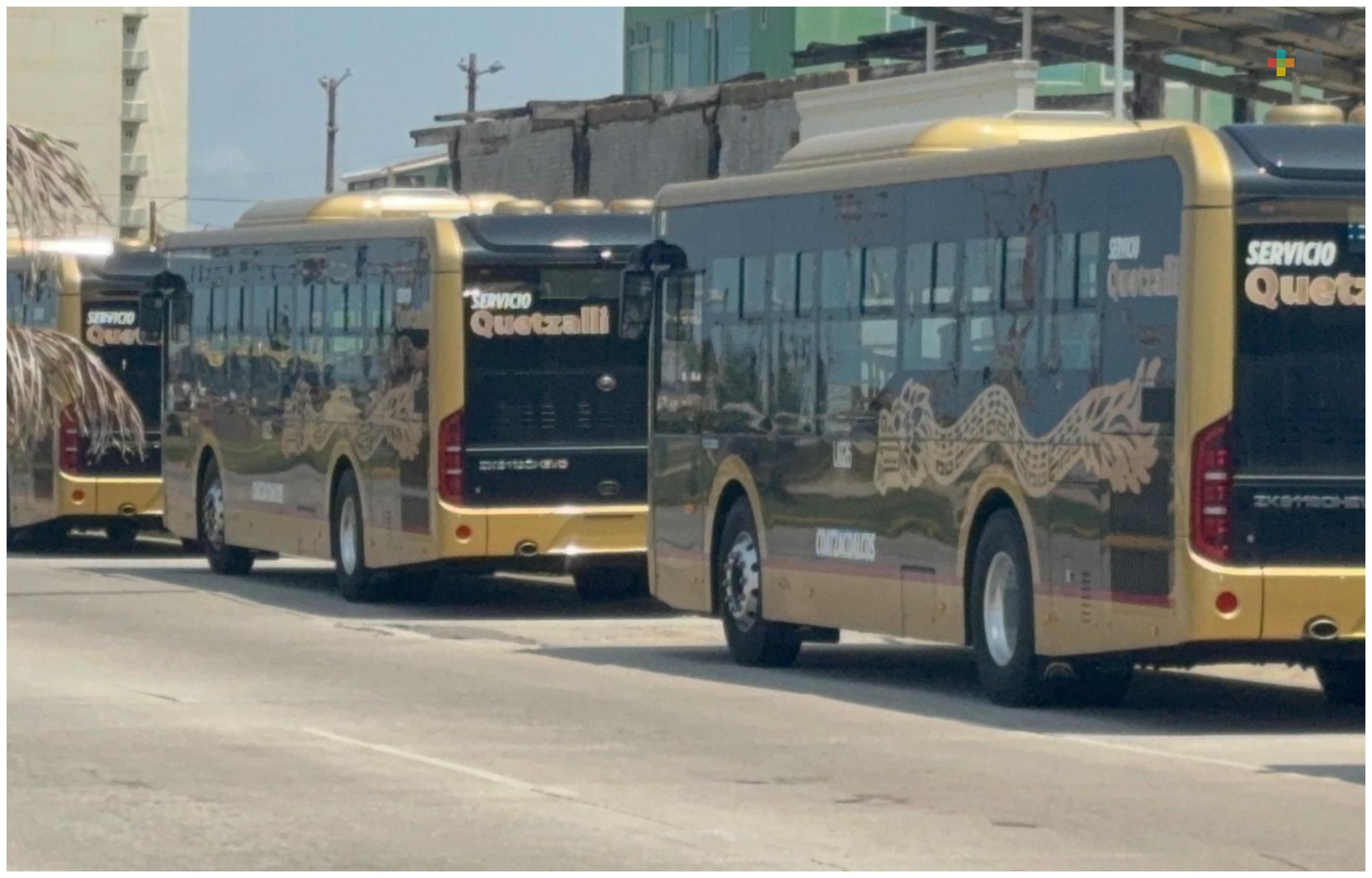 Un éxito el servicio de urbanos Quetzalli en Coatzacoalcos