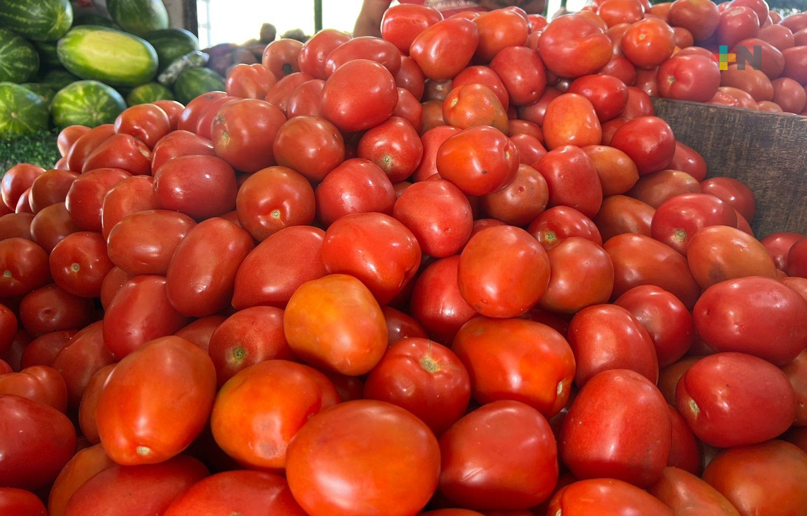 Jitomate encabeza alza en frutas y verduras en Cuenca del Papaloapan