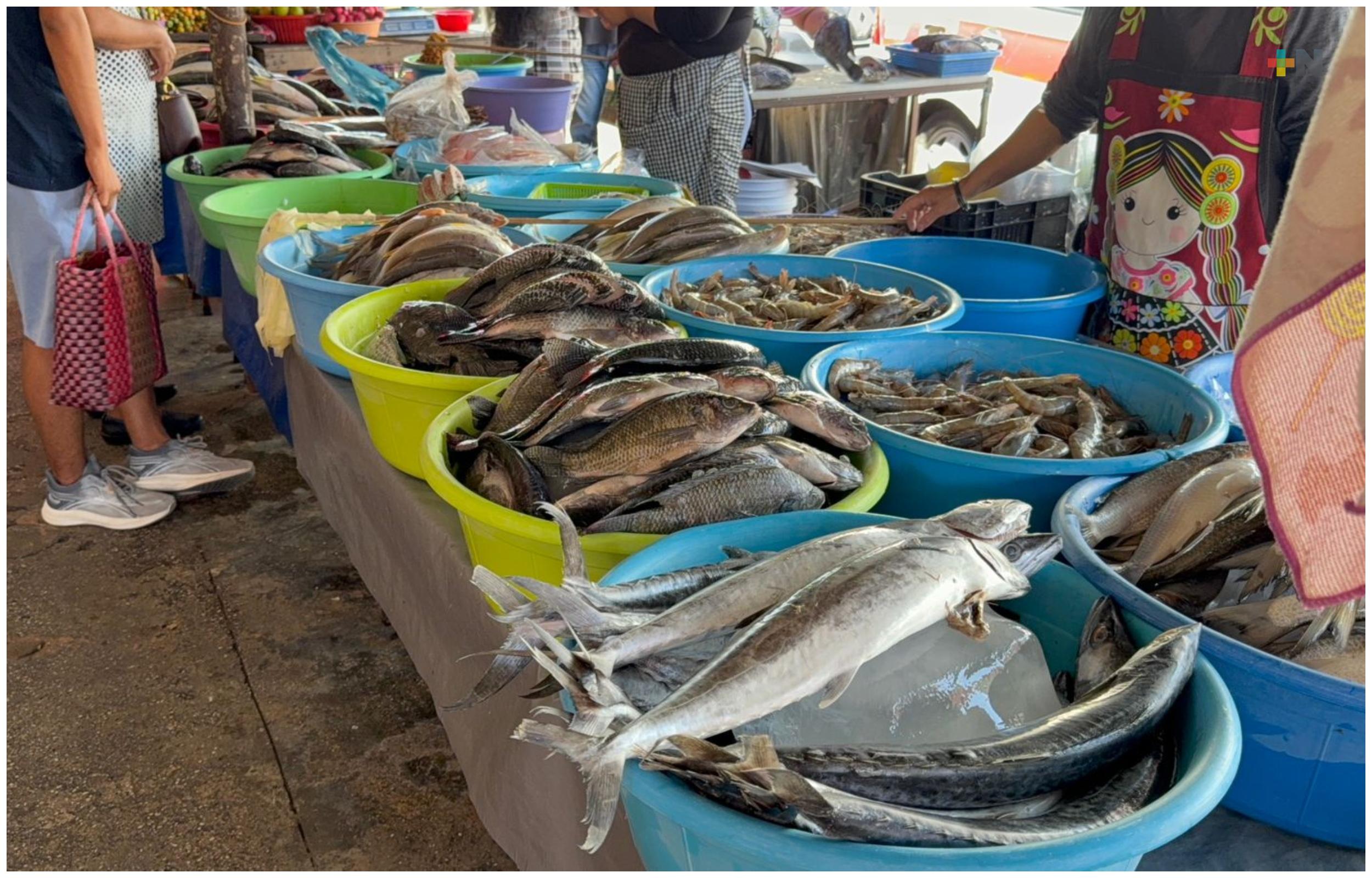 Comerciantes de Coatzacoalcos llaman a consumir pescados y mariscos con confianza
