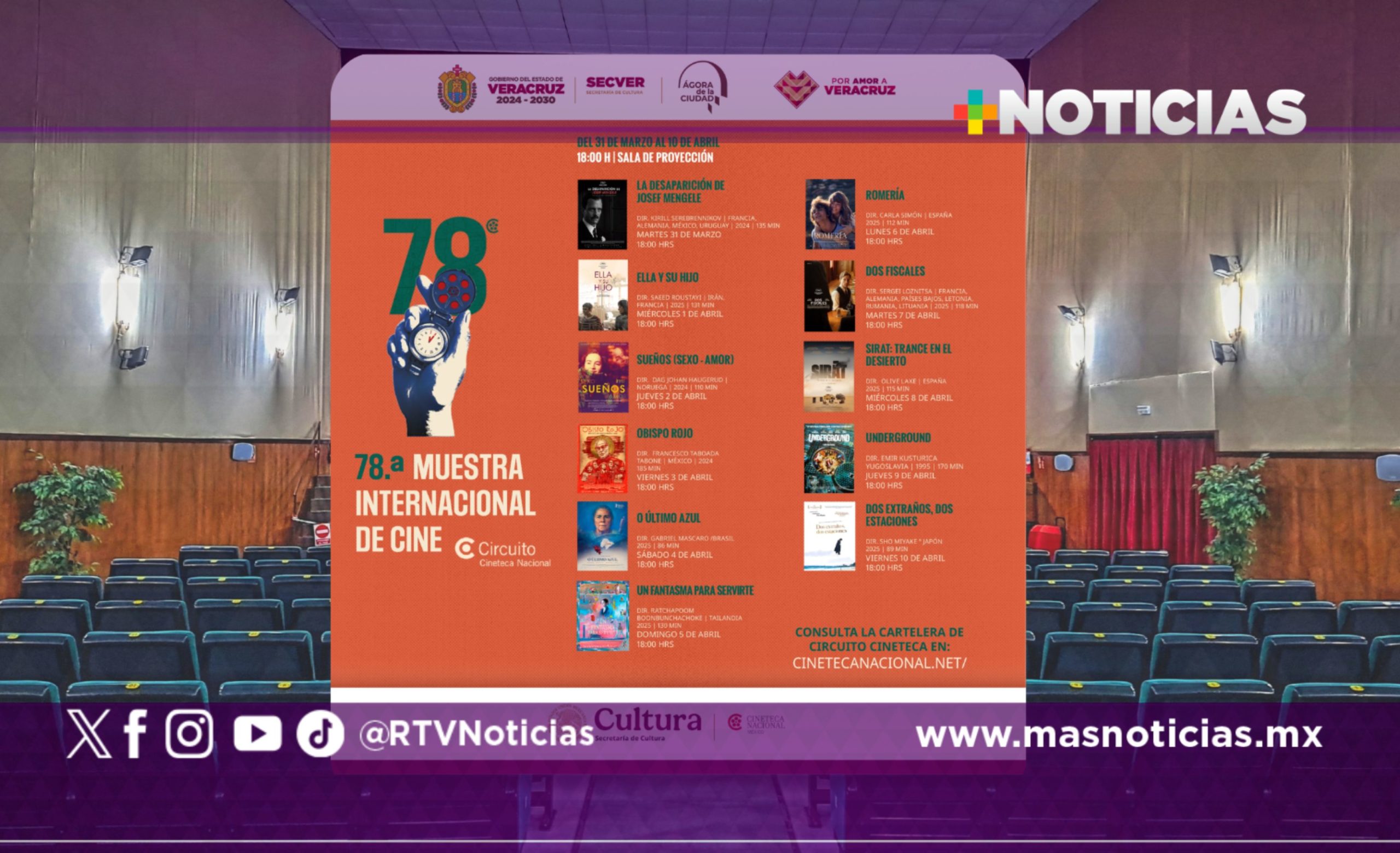 Viaja por el mundo sin salir de Veracruz a través de la Muestra Internacional de Cine