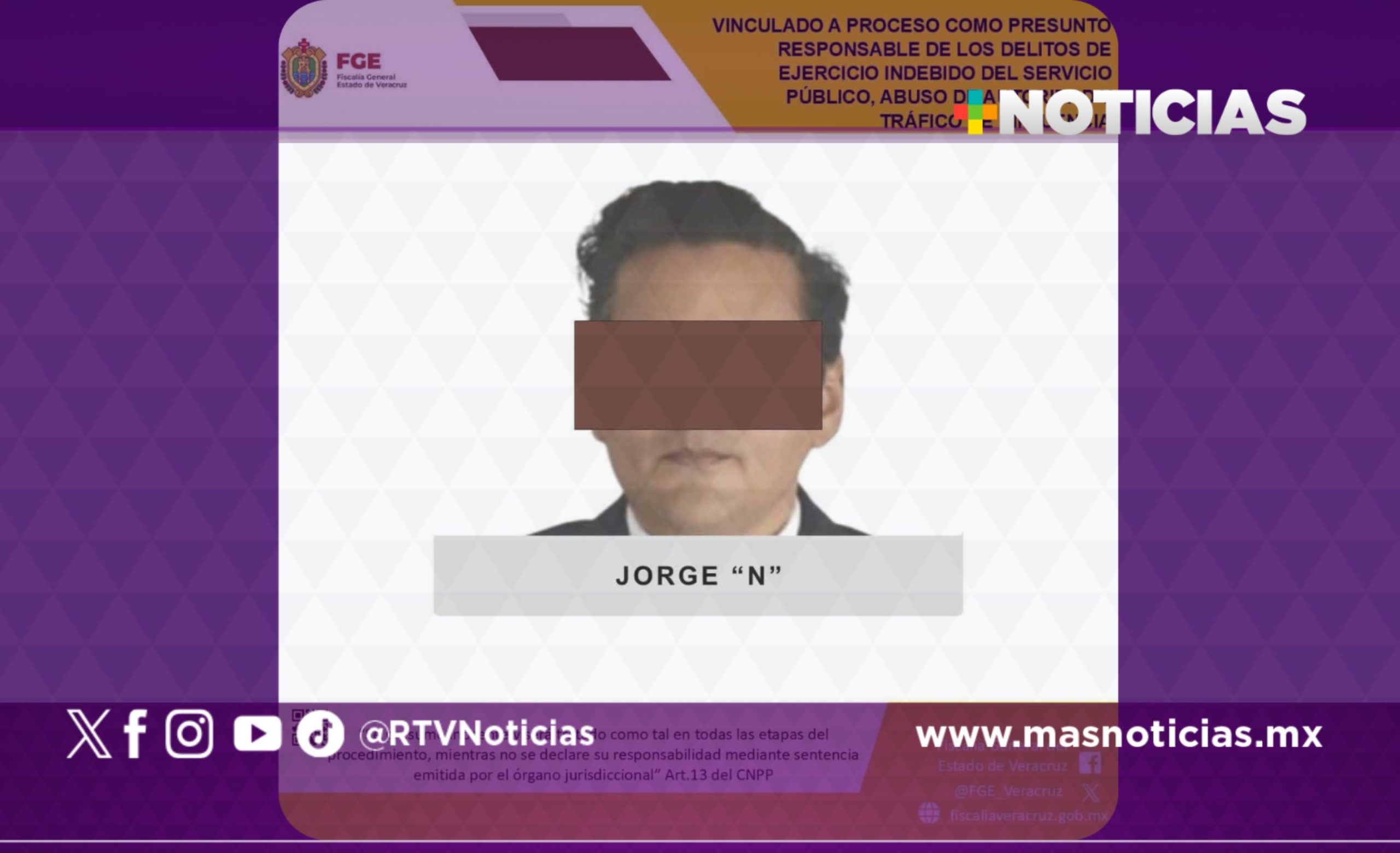 Vinculan a Jorge «N» por presuntos delitos de ejercicio indebido