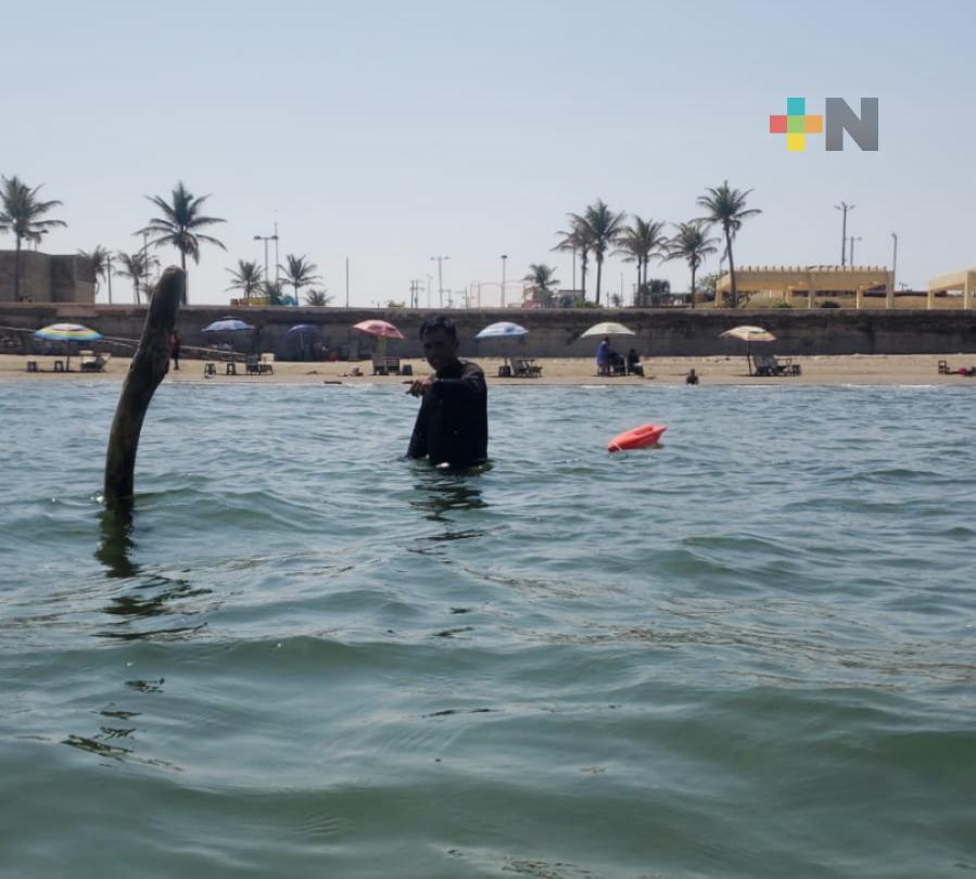 Refuerzan seguridad para bañistas en playas de Coatzacoalcos