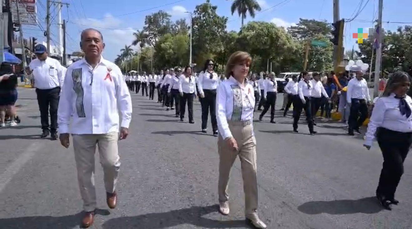 Conmemoran en Poza Rica el 88 aniversario de la Expropiación Petrolera con desfile cívico