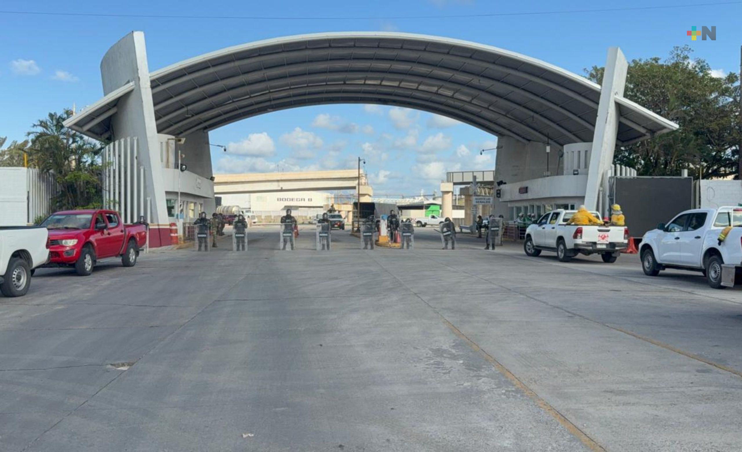 Simulacro de incendio en Asipona Coatzacoalcos