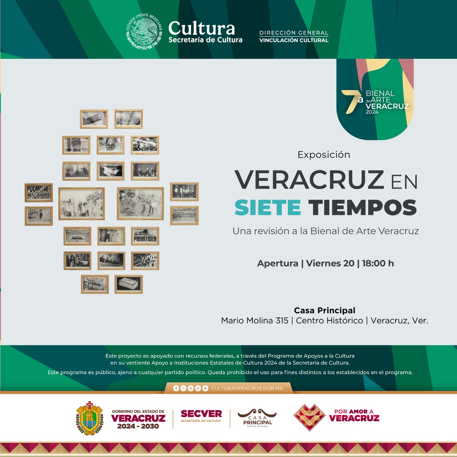 Arte, memoria y crítica: Veracruz en siete tiempos se presenta en Casa Principal