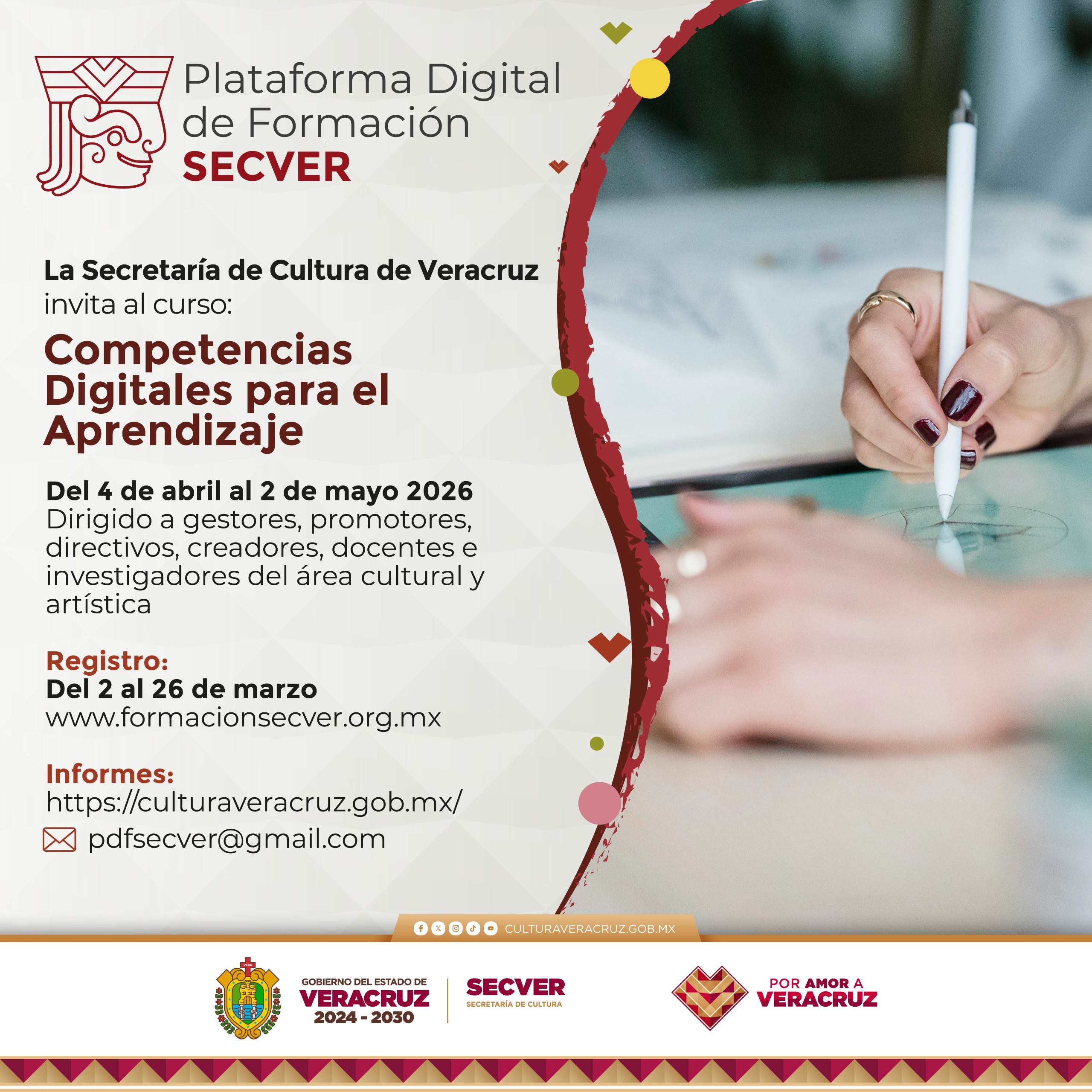 Invita SECVER a curso virtual Competencias Digitales para el Aprendizaje
