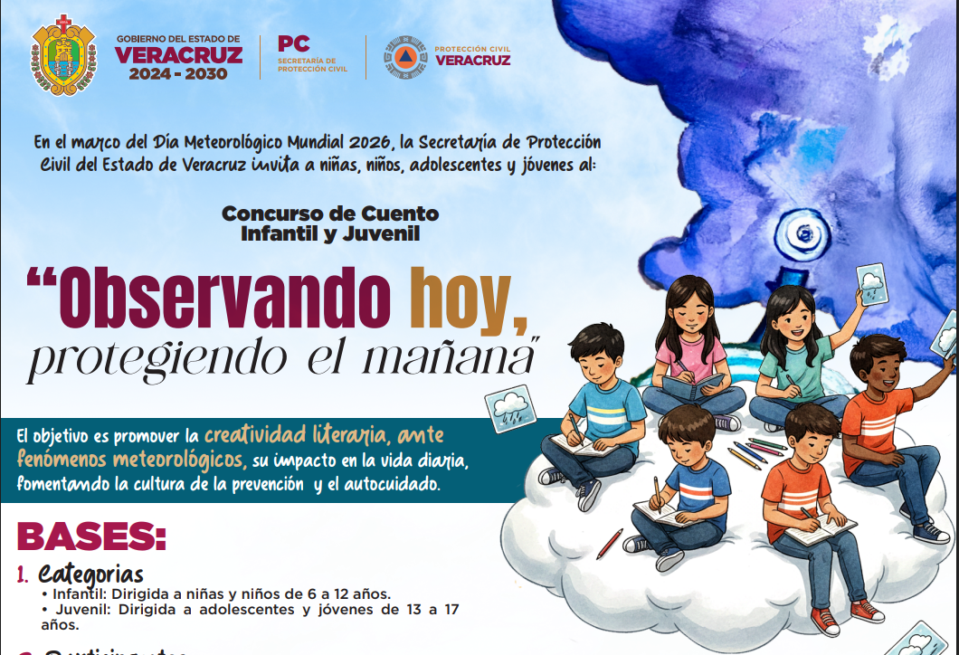 Invitan a concursos de fotografía y cuento infantil y juvenil por Día Mundial de la Meteorología