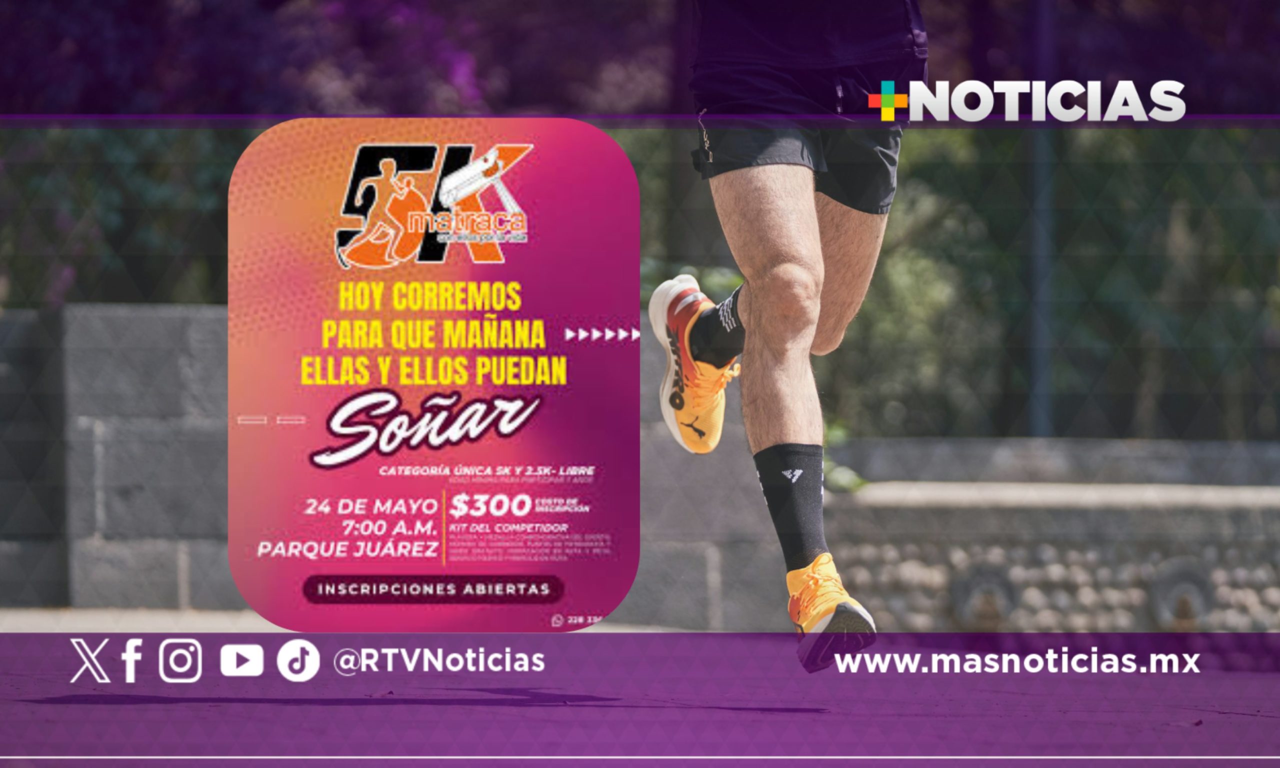 Matraca celebra 35 años de servicio con una carrera y caminata 2.5 kilómetros