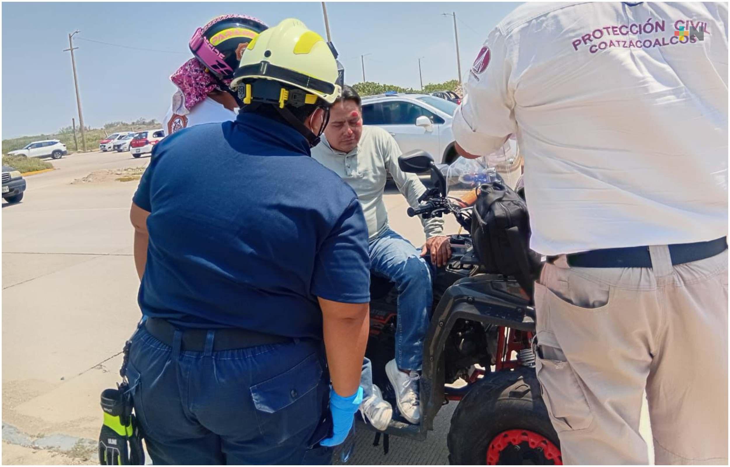 Imprudencia provoca ola de accidentes en moto